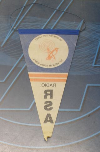 Banderín Radio RSA. The voice of South Afrika. Años 80-90.