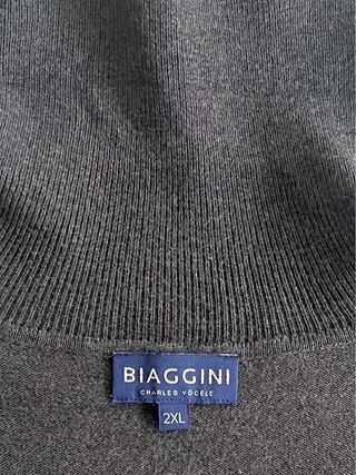 Jersey Biaggini cuello alto gris mujer 2 XL