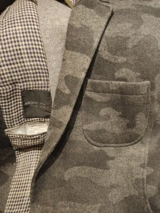 Blazer Aegon militar gris y negro