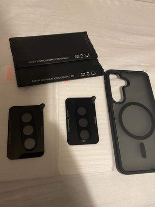 Funda para Samsung Galaxy S25 + Protector Cámara