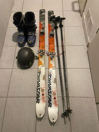 Attrezzatura sci da montagna Dynastar scarponi e casco