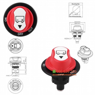 INTERRUPTOR DE BATERÍA, LLAVE CORTA CORRIENTE