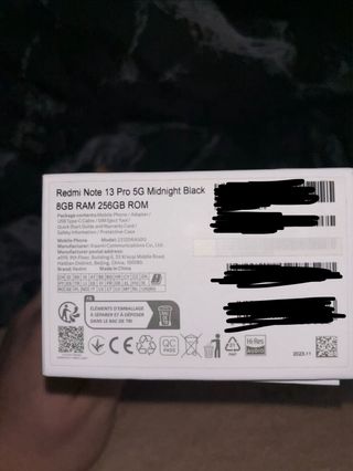 Xiaomi Redmi Note 13 Pro Negro 5G