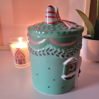 Taza cerámica casa Navidad