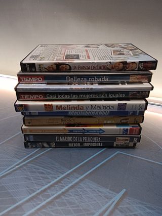 Lote 10 dvds, películas románticas, Belleza robada, Mejor...Imposible, La pareja del año y mas