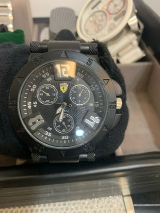 Reloj Ferrari Cronógrafo Negro y Plateado