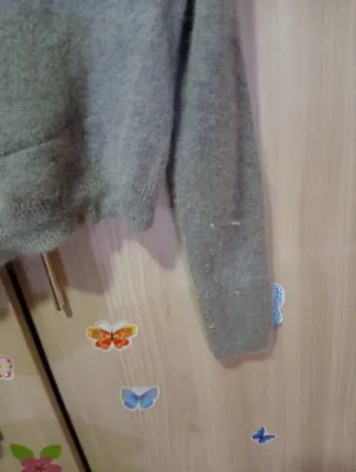 Fashion Chic bolero grigio elegante con fiocco