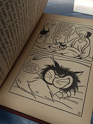 LIBRO ilustrado, LA CENICIENTA Walt Disney Bruguera Colección Hogar Feliz , 1ª Edición 1971