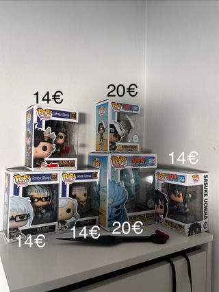 Funko Pop Naruto y Black Clover