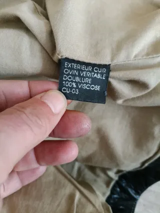 Vaquera tejana cuero auténtico L Medidas indicadas