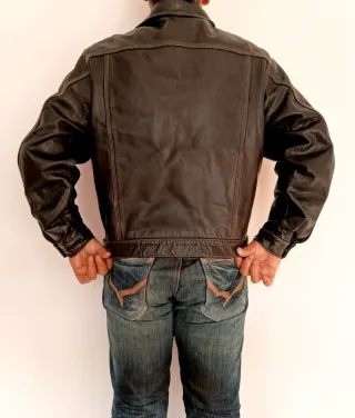 Vaquera tejana cuero auténtico L Medidas indicadas