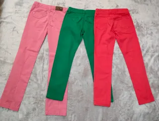 Lote 3 pantalones niña T-8 años. Spantaparos