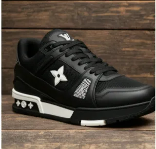 Deportivas Louis Vuitton Negras y Blancas Nuevas