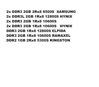 Lote 10x RAM DDR3/DDR3L 2GB Portátil