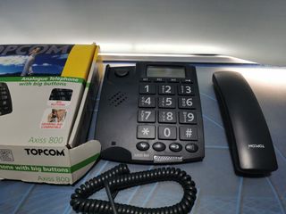 Teléfono TOPCOM teclas grandes-MODELO ASIXX 800 en su caja buen estado