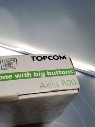 Teléfono TOPCOM teclas grandes-MODELO ASIXX 800 en su caja buen estado