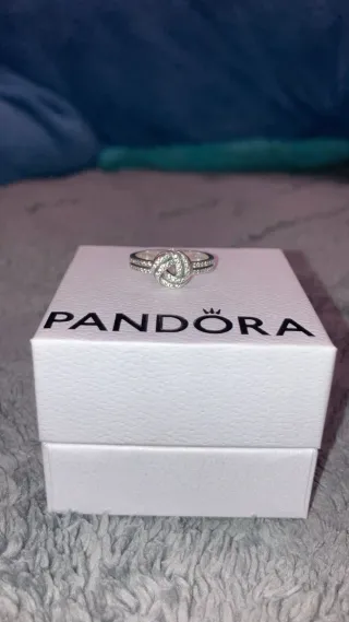 Anillo Pandora Nudo Infinito Plata