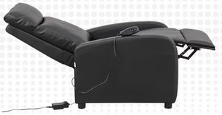 Sillón de masaje reclinable de piel sintética