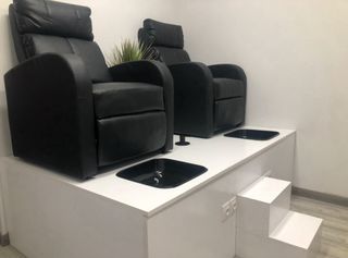 Sillón de masaje reclinable de piel sintética