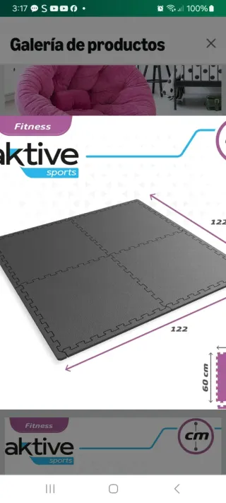 Tappetino puzzle 122x122 cm