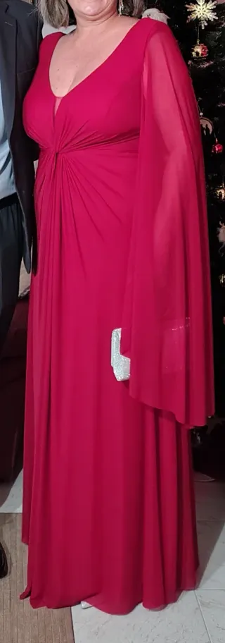 Vestido de fiesta rojo elegante