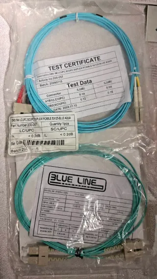 Pack Latiguillos varios Fibra Optica Duplex SC-LC