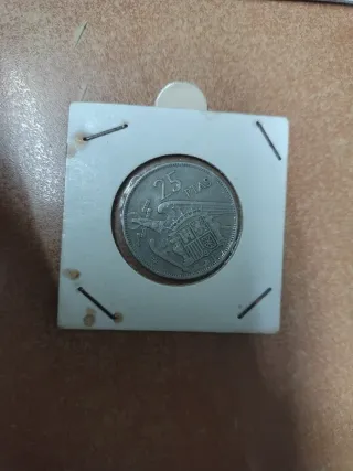 Lote 9 monedas 50 y 25 pesetas 1957