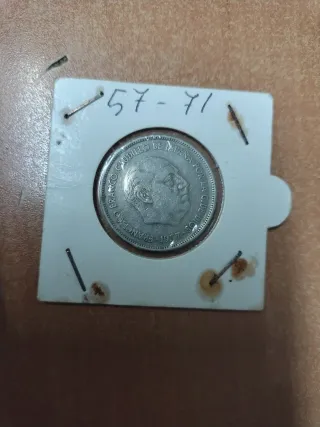 Lote 9 monedas 50 y 25 pesetas 1957