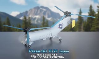 Helicóptero Metal Vintage Piasecki H-21 Raro japon