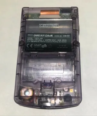 Game Boy Color morada Transparente con caja