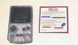 Game Boy Color morada Transparente con caja