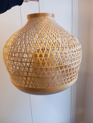 Lámpara de techo Misterhult Ikea bambú