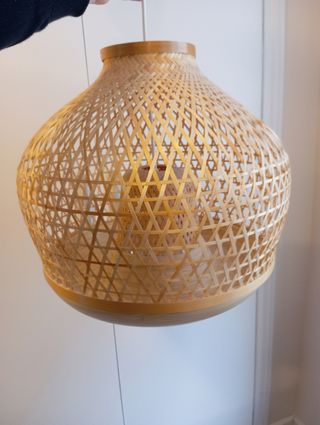 Lámpara de techo Misterhult Ikea bambú