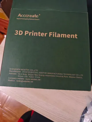 Filamento Acccreate Blanco Impresora 3D
