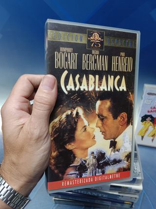 7 cintas, VHS, clásicas, casablanca, Love story, cantando bajo la lluvia y mas