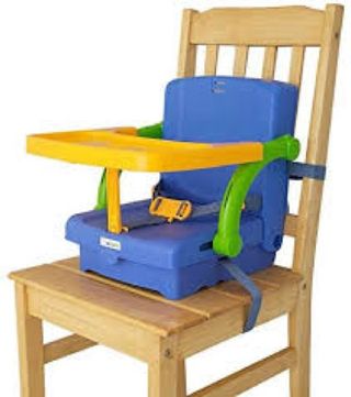 Trona-alzador portátil para viaje