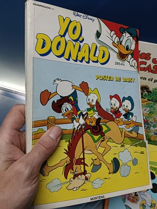 4 cómics, tebeos Disney, montera, toray