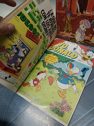 4 cómics, tebeos Disney, montera, toray