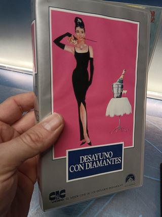 4 PELICULAS VHS románticas, Audrey Hepburn
