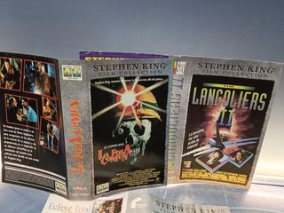 Lote 12 copertine VHS, film basati sui libri di Stephen King