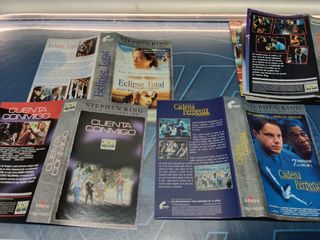 Lote 12 copertine VHS, film basati sui libri di Stephen King