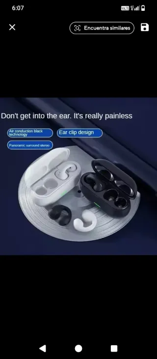 Auriculares conducción osea,  Bt5.3 Blancos