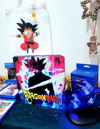 PS4 Slim 1TB Dragon Ball + Borsa + 6 Giochi + LEGGI