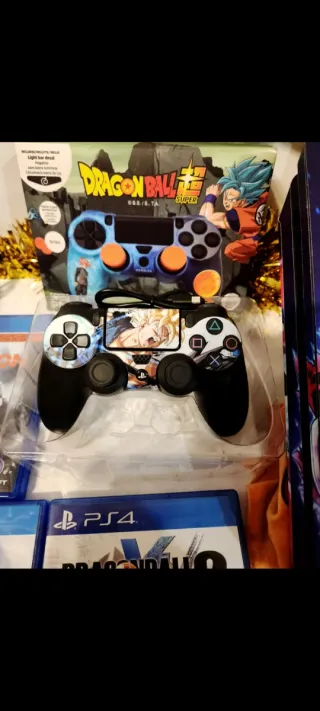 PS4 Slim 1TB Dragon Ball + Borsa + 6 Giochi + LEGGI