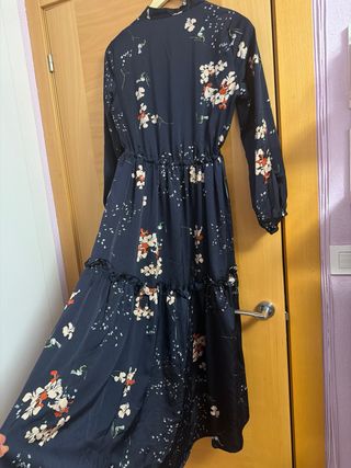 Vestido largo estampado floral