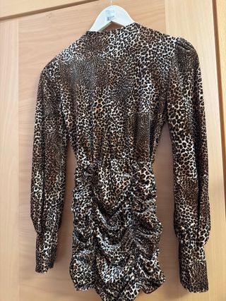 Vestido de fiesta estampado leopardo