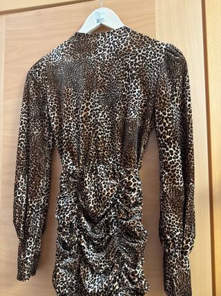 Vestido de fiesta estampado leopardo