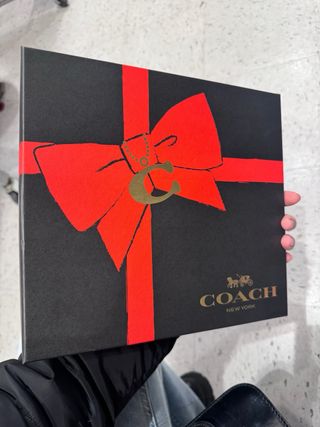 Set Gorro y Bufanda Coach Negro