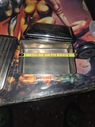 Caja metálica pequeña bañada