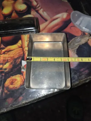 Caja metálica pequeña bañada